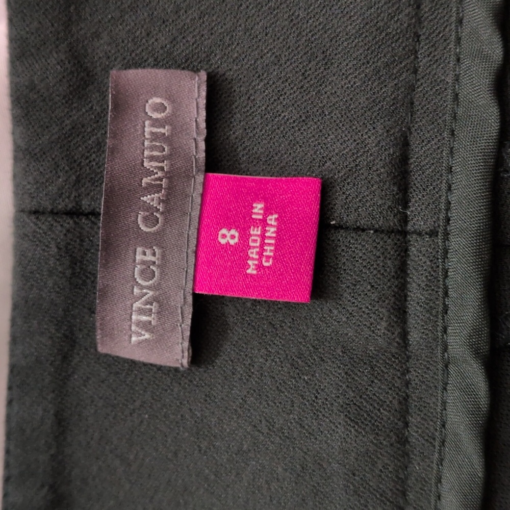 Vince Camuto EUC Black Forest Green Pants 4 Pockets Rayon Sz 8 - Picture 2 of 7